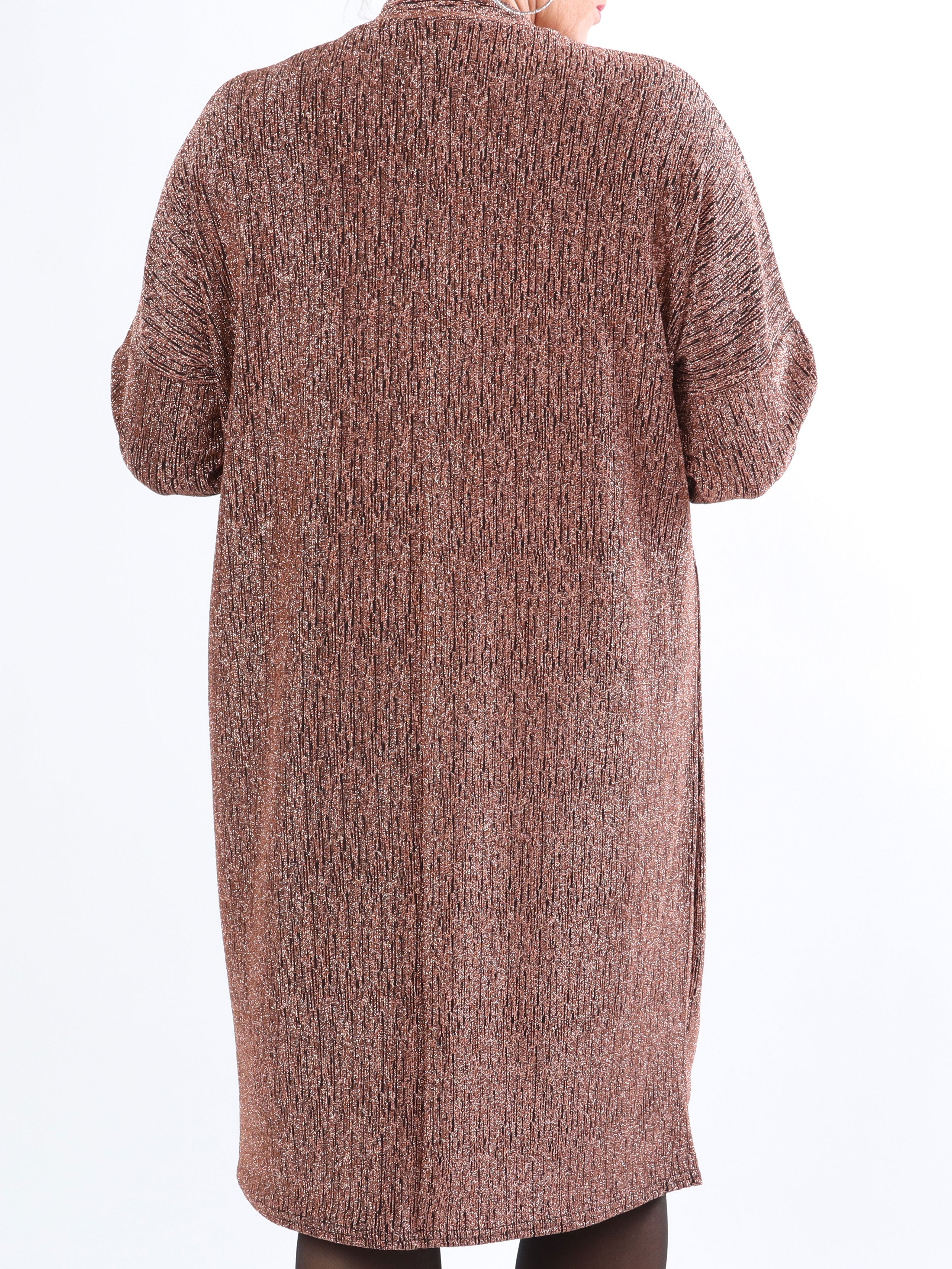 Audine - Simpel plus size glimmerkjole i elastisk stof